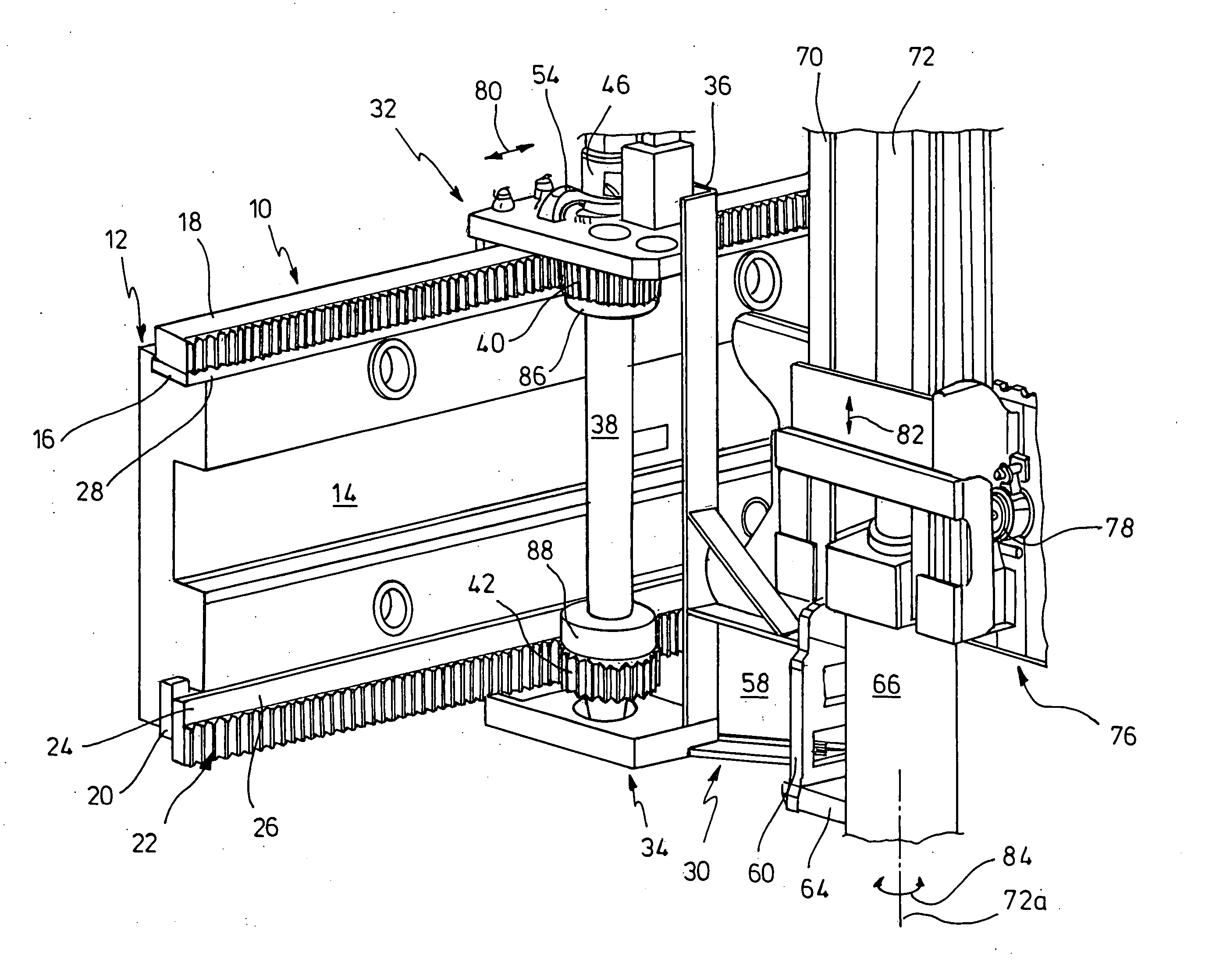 Three-side stacker