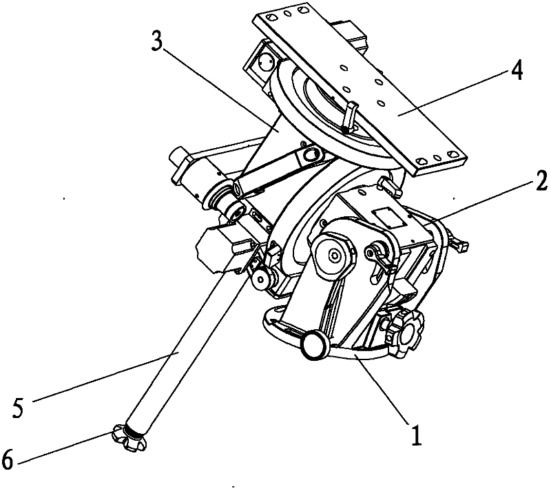 Equatorial telescope bracket