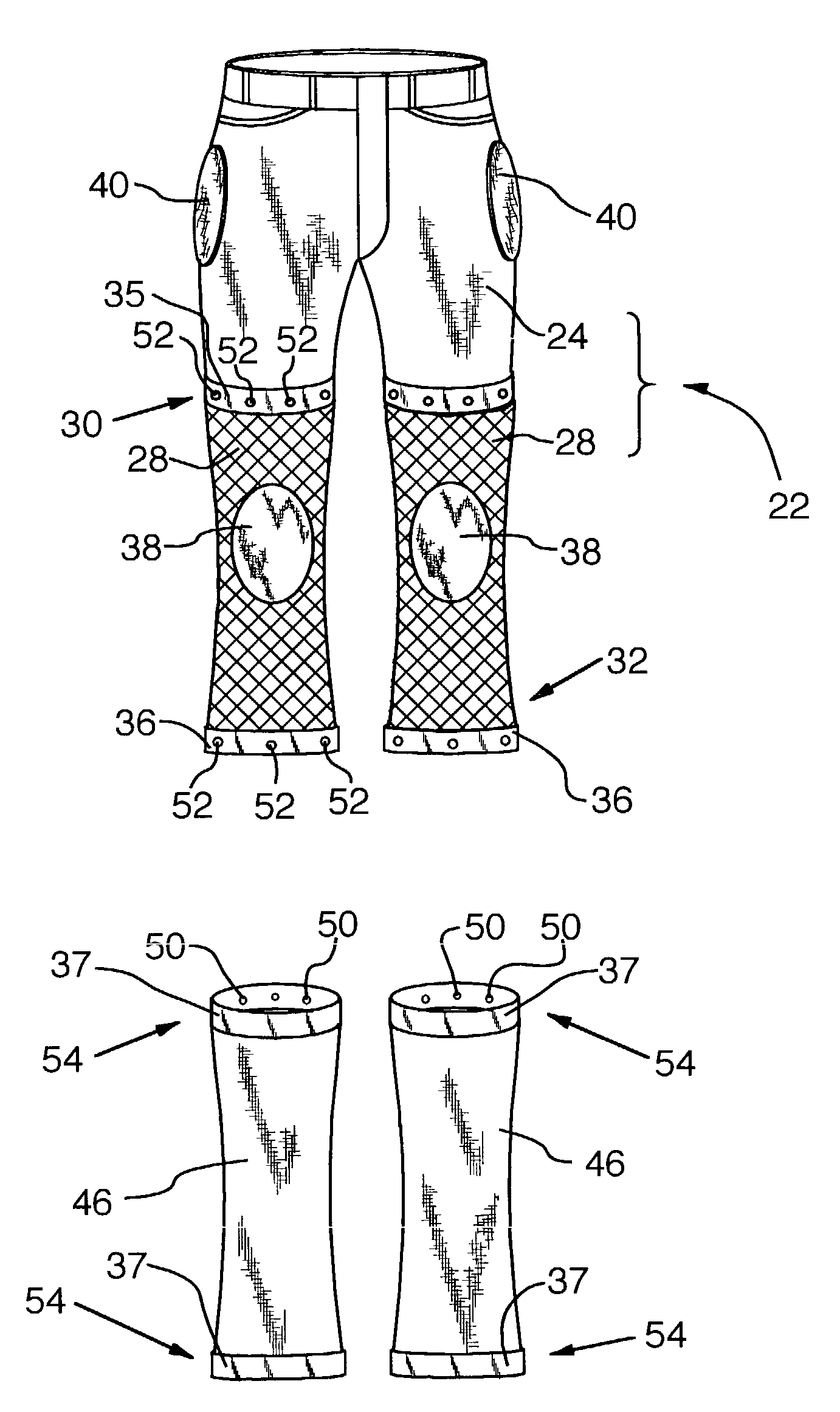 Convertible ventilated trousers