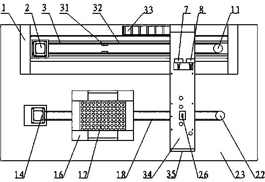 An improved environmental protection and high-efficiency fully automatic plate washing machine movement device