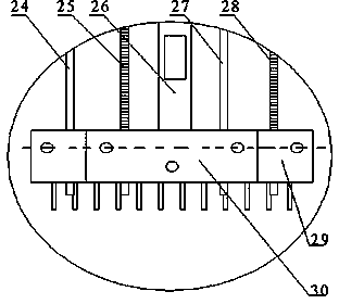 An improved environmental protection and high-efficiency fully automatic plate washing machine movement device