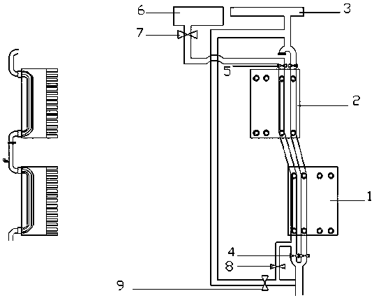 Blast furnace cooling wall water pipe repairing method