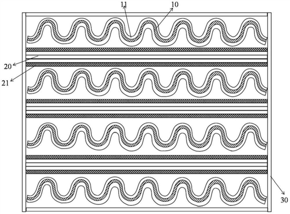 Preparation method of a corrugated structure cermet-based zeolite adsorption material