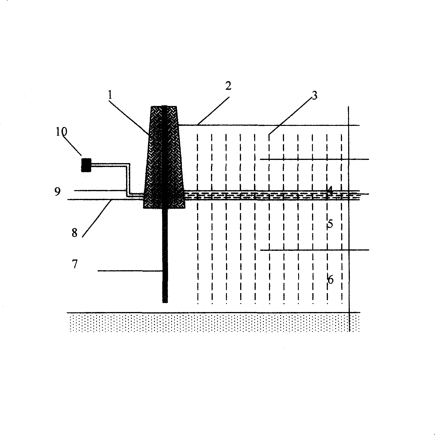 Bidirectional vacuum prepressing blowing filling soft soil foundation treatment method