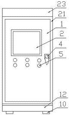 Power distribution cabinet having functions of heat radiation and dust absorbing