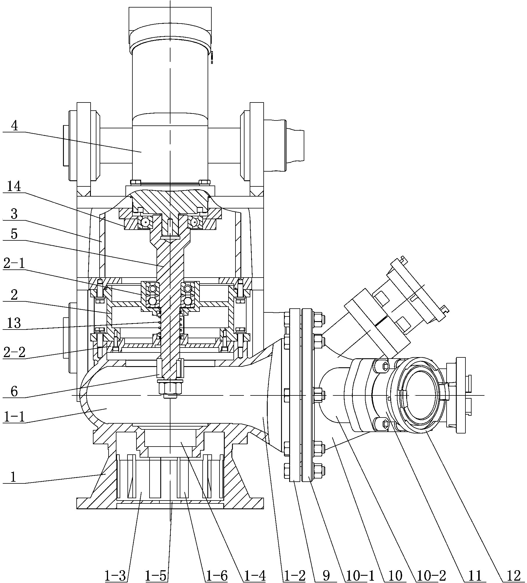 Water suction pump driven by excavator and used in emergency