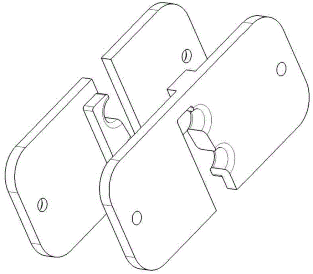 Airplane operation control steel rope guide piece