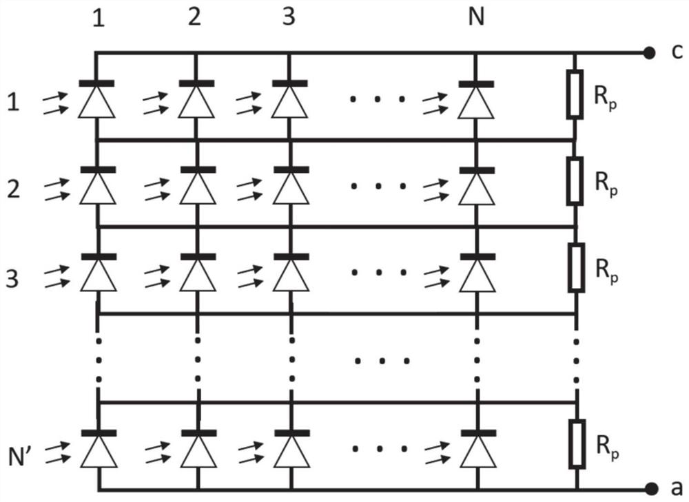 Photoelectric detector device, design method and wireless optical communication system