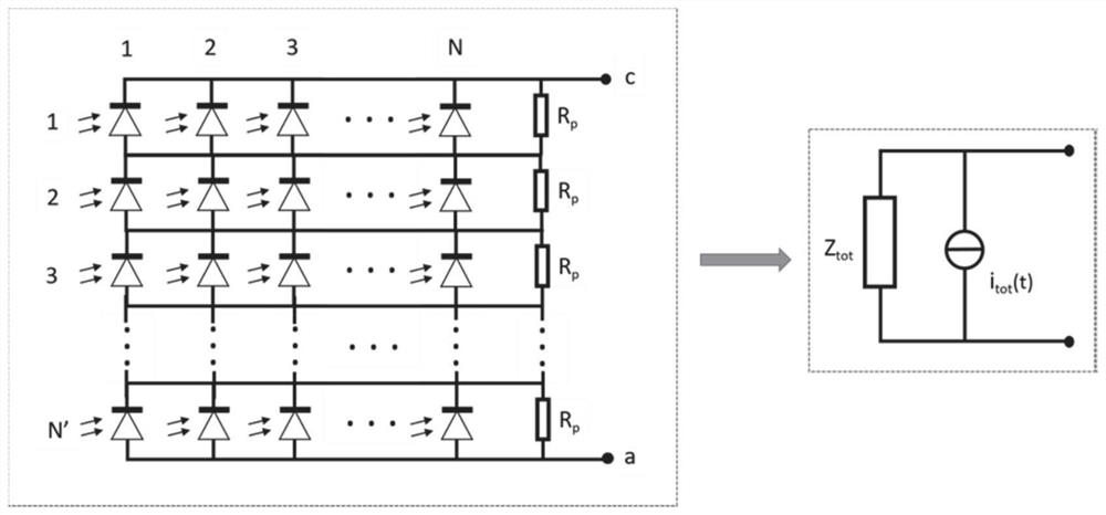 Photoelectric detector device, design method and wireless optical communication system