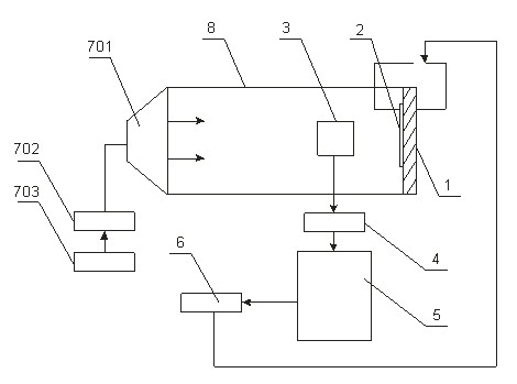 Active noise attenuation system and sound absorption method on basis of minimum quadratic sum of reflecting acoustic pressure