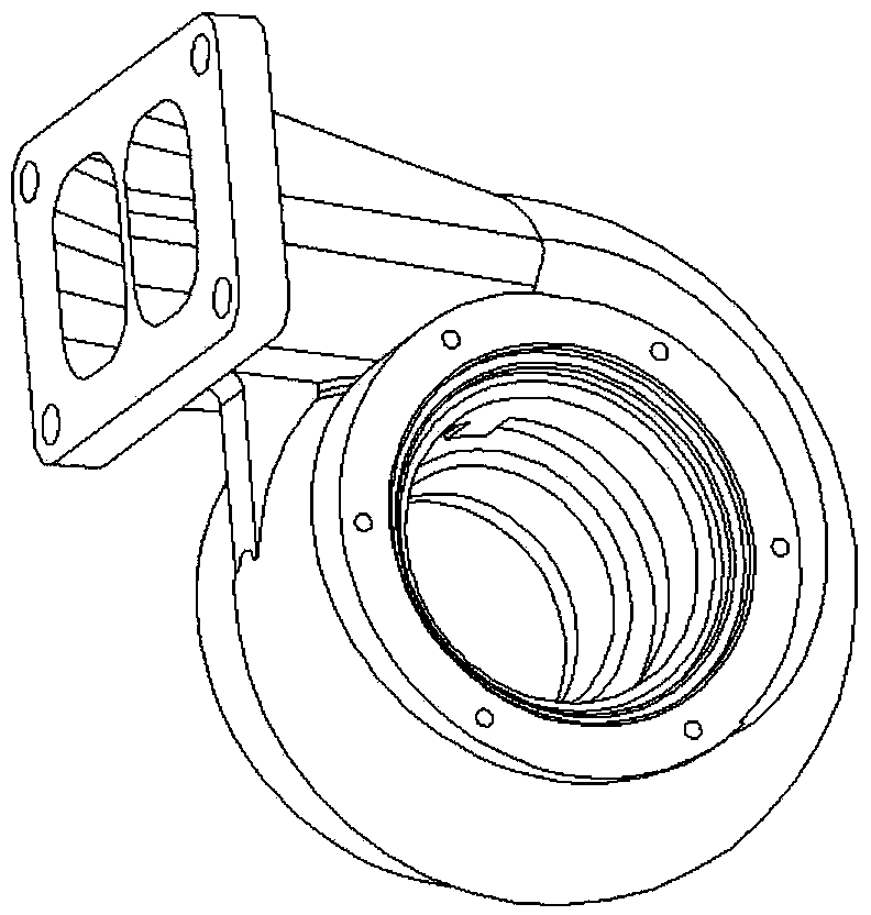 Volute for overall dynamic balance test of detachable turbocharger