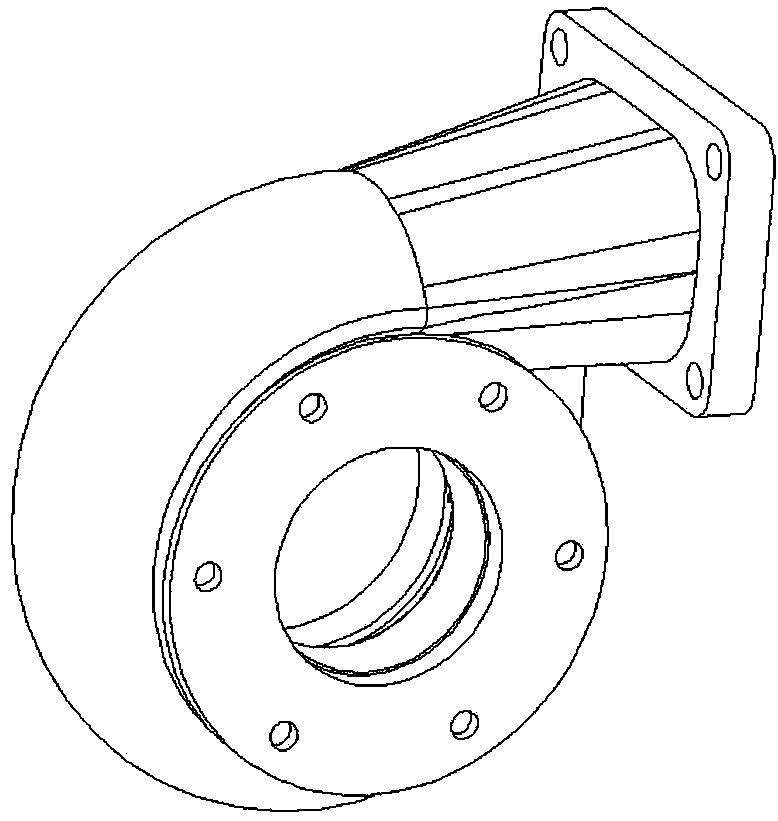 Volute for overall dynamic balance test of detachable turbocharger