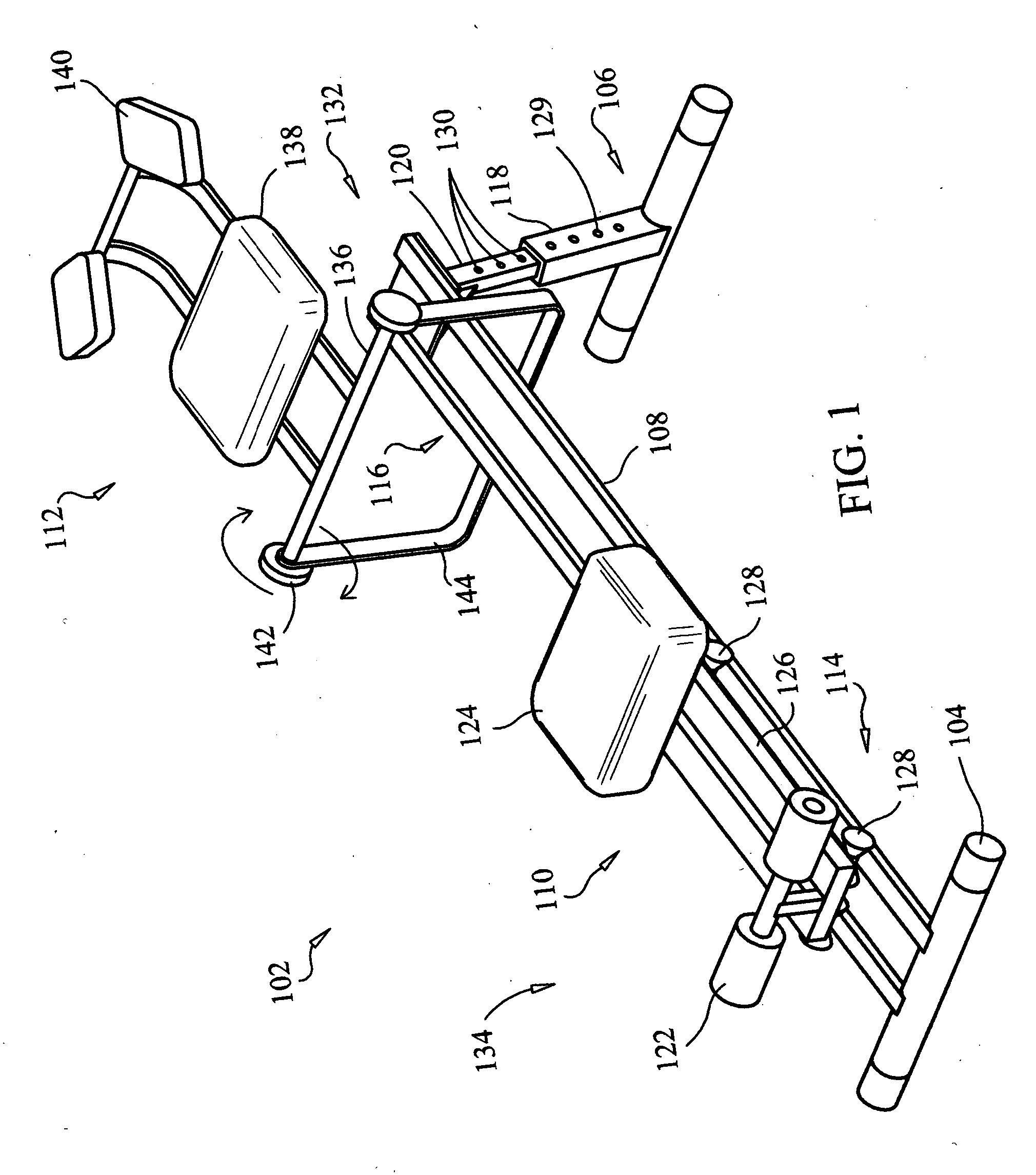 Abdominal exercise machine