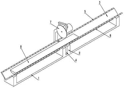 Ice core treatment cutting device