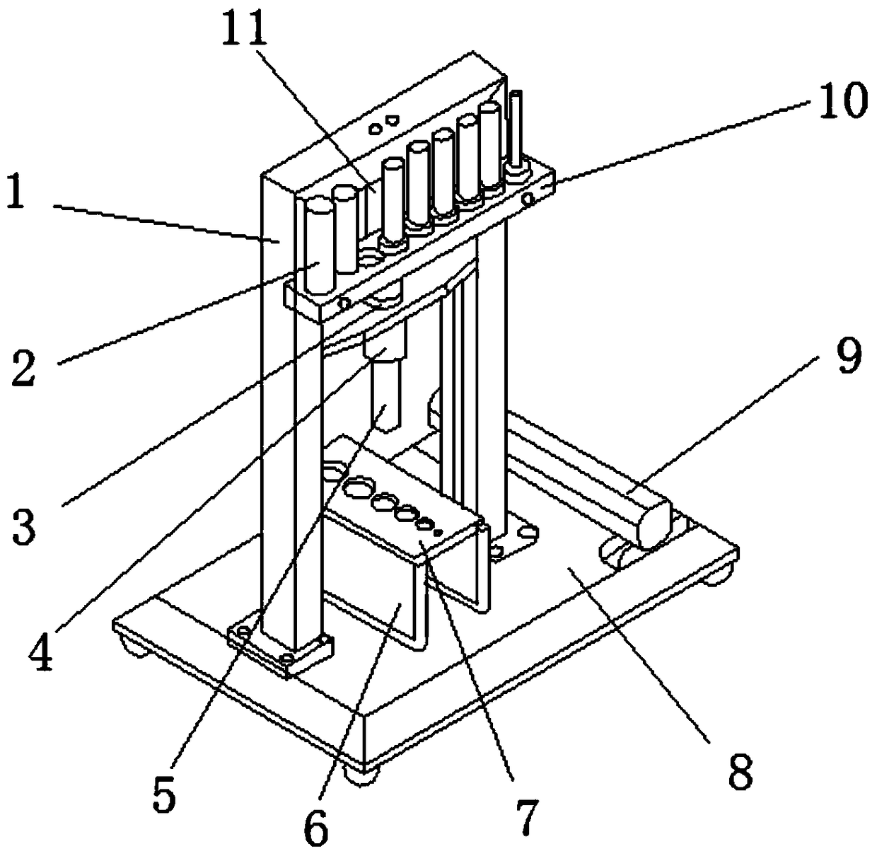 Top core machine for removing aluminum core from wire and cable