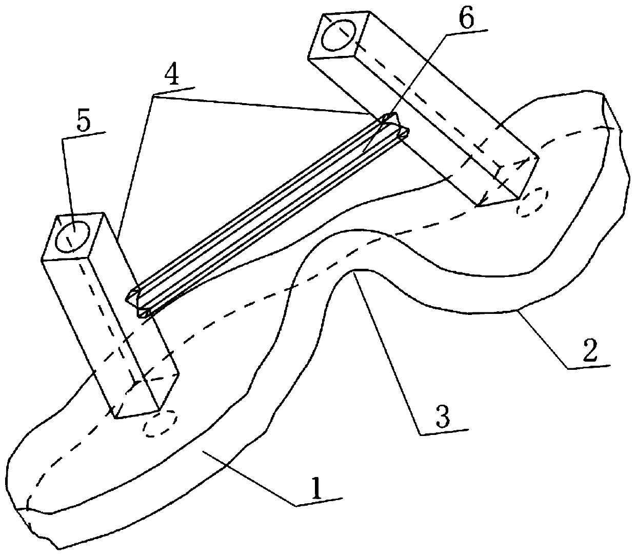 Navigation template for spine pedicle screw placement