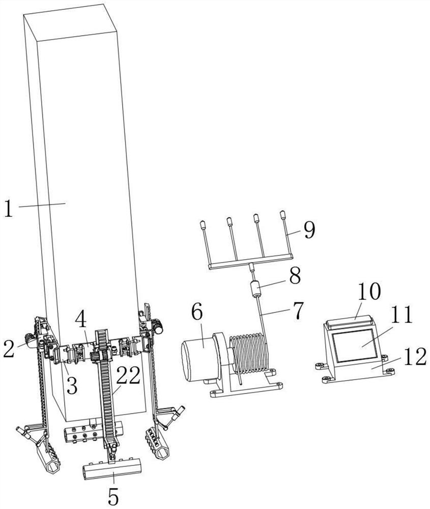 Auxiliary positioning device for installation of prefabricated piers and columns of large-span prefabricated high-speed railway bridges