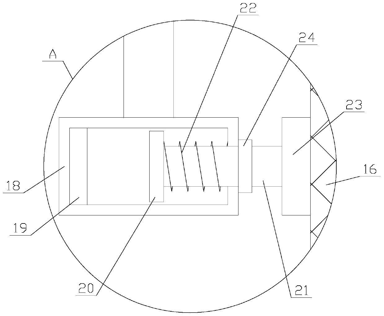 Convenient troweling device with dust suction function