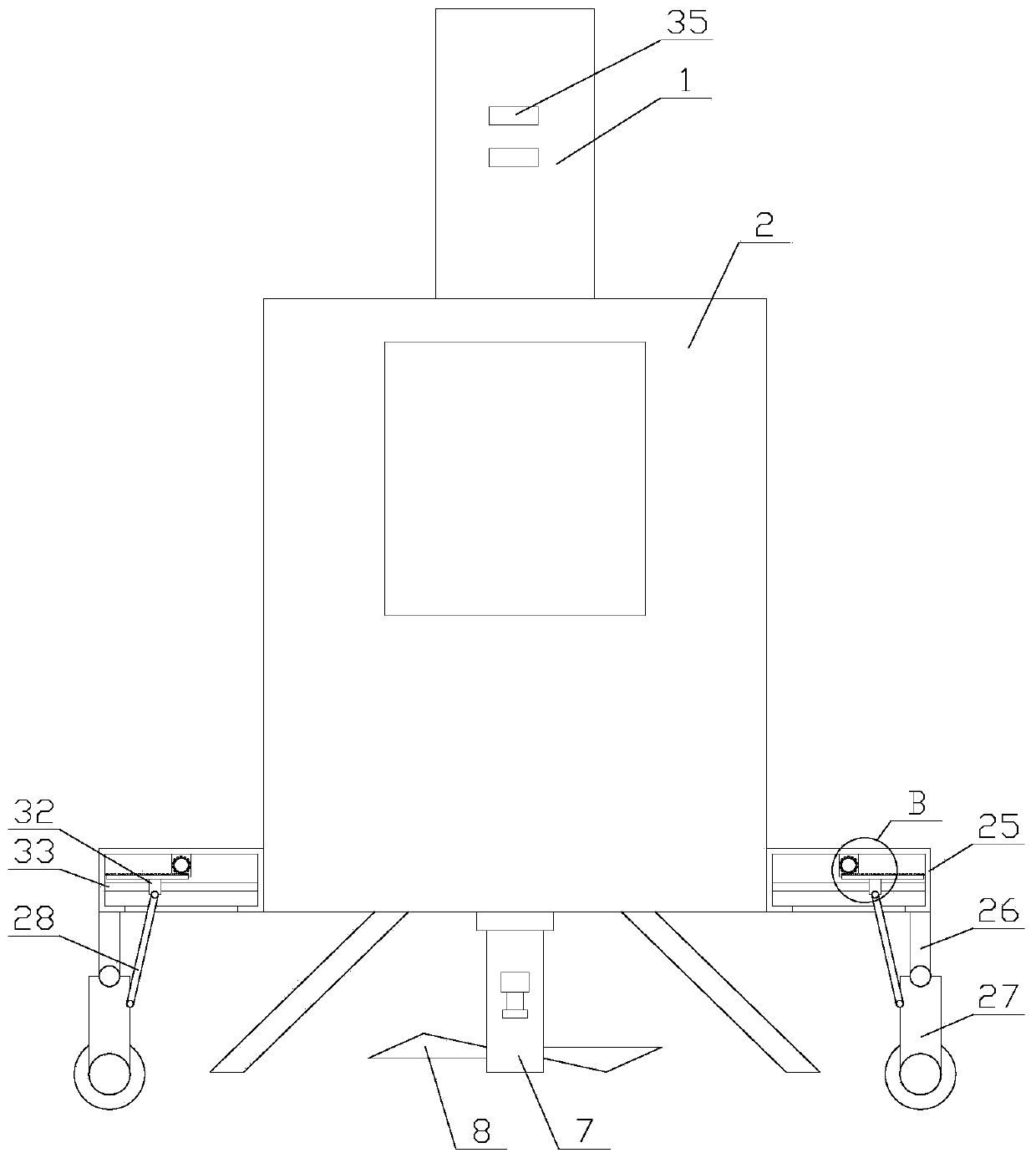 Convenient troweling device with dust suction function