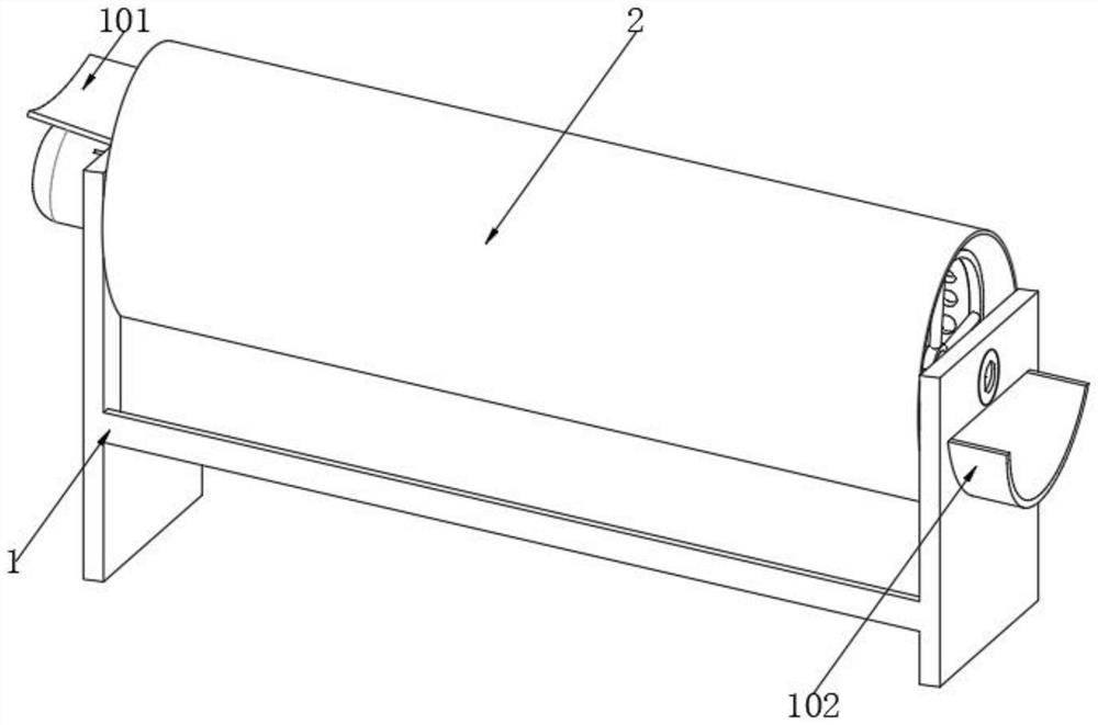 Grain processing drum screen with self-cleaning function