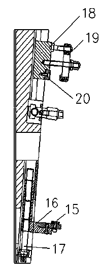 Universal fixture for sealing surface of valve body for vertical lathe and clamping method thereof