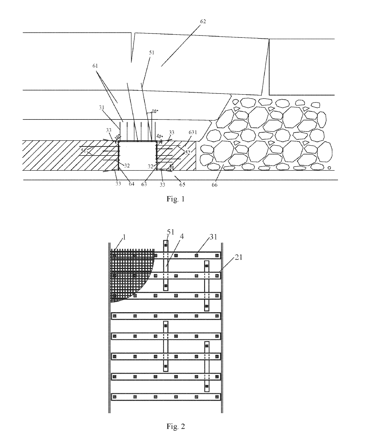 Asymmetric support structure of entry driven along gob-side under unstable roof in deep mines and construction method thereof