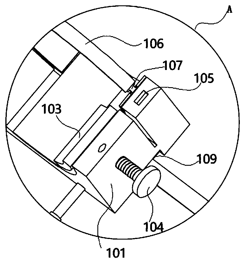 Head and neck fixing device used in emergency surgery department