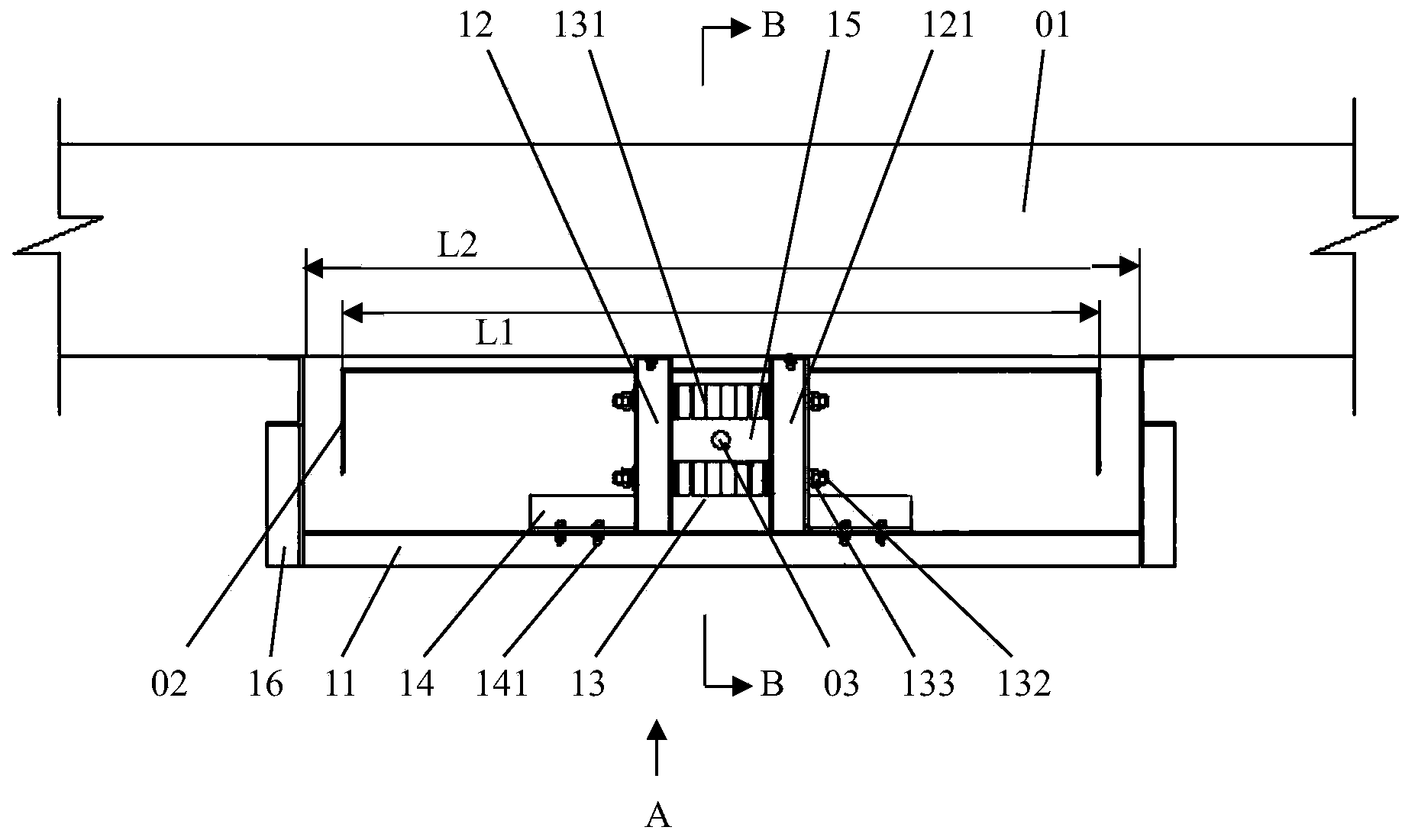 Vertical well cable construction device used for high-rise building