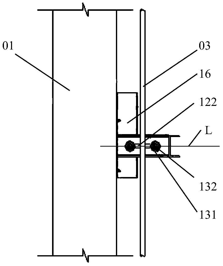 Vertical well cable construction device used for high-rise building