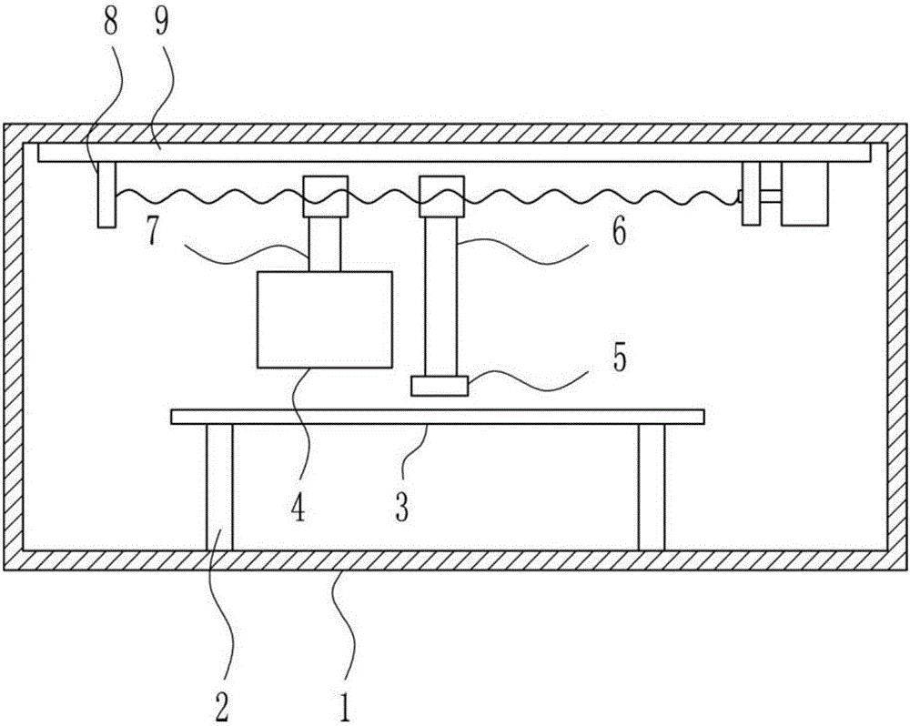 Guide rail lubricating device for maintenance of riveting equipment