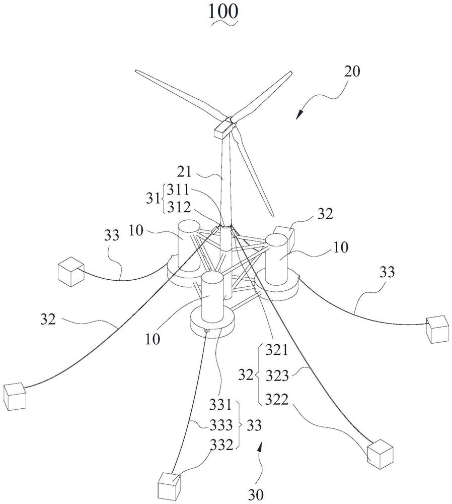 Floating offshore wind driven generator system