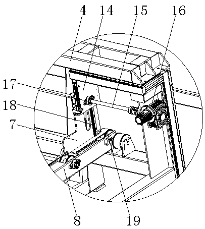 Feeding and discharging device for numerical control cutting equipment