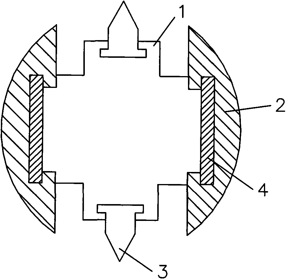 Device and method for directional fracture of rocks