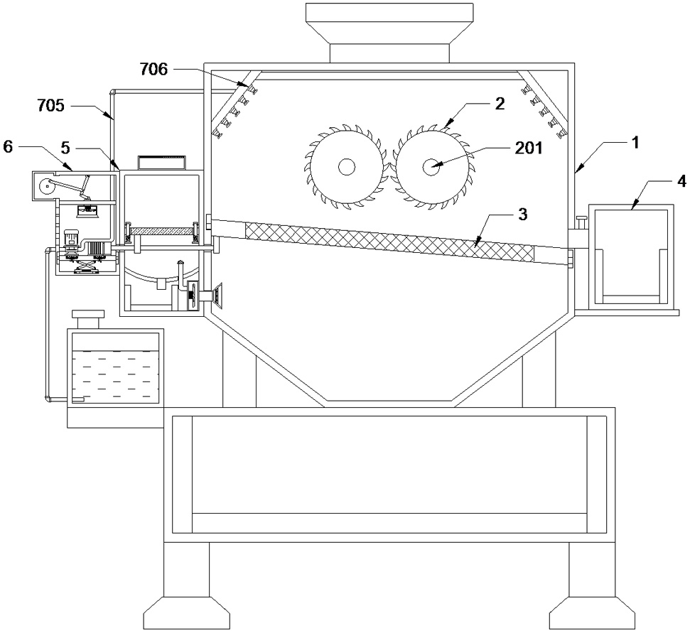 Environment-friendly excrement treatment system for livestock farm