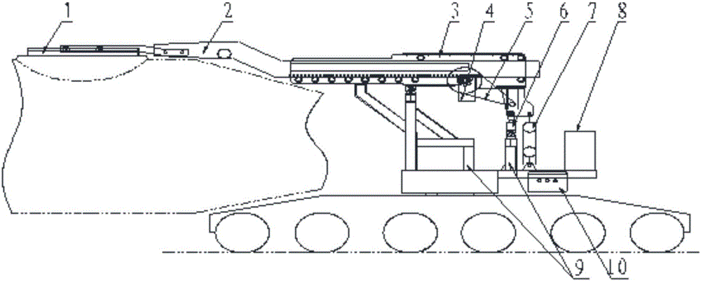 Capping device and method for iron mixing vehicle