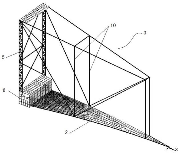 Suspension cable type flexible piston arch of gas holder and rubber-film-sealed gas holder