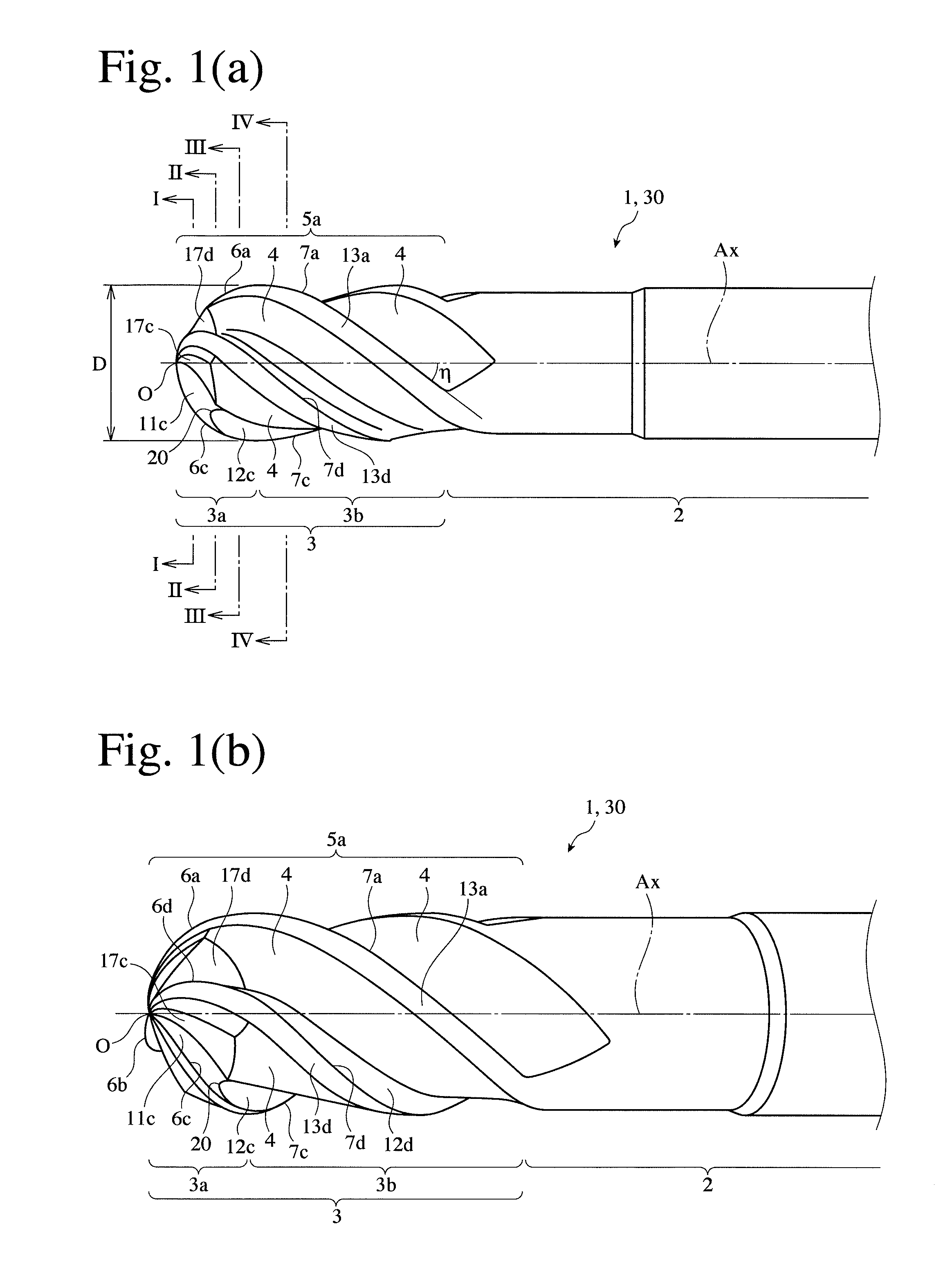 Multi-flute ball end mill