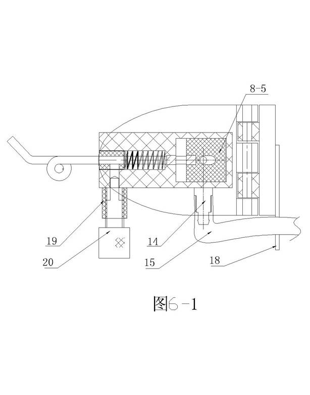 Broken yarn pneumatic processing device of ring spinner