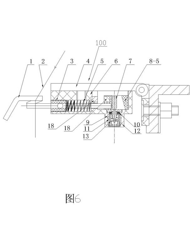 Broken yarn pneumatic processing device of ring spinner