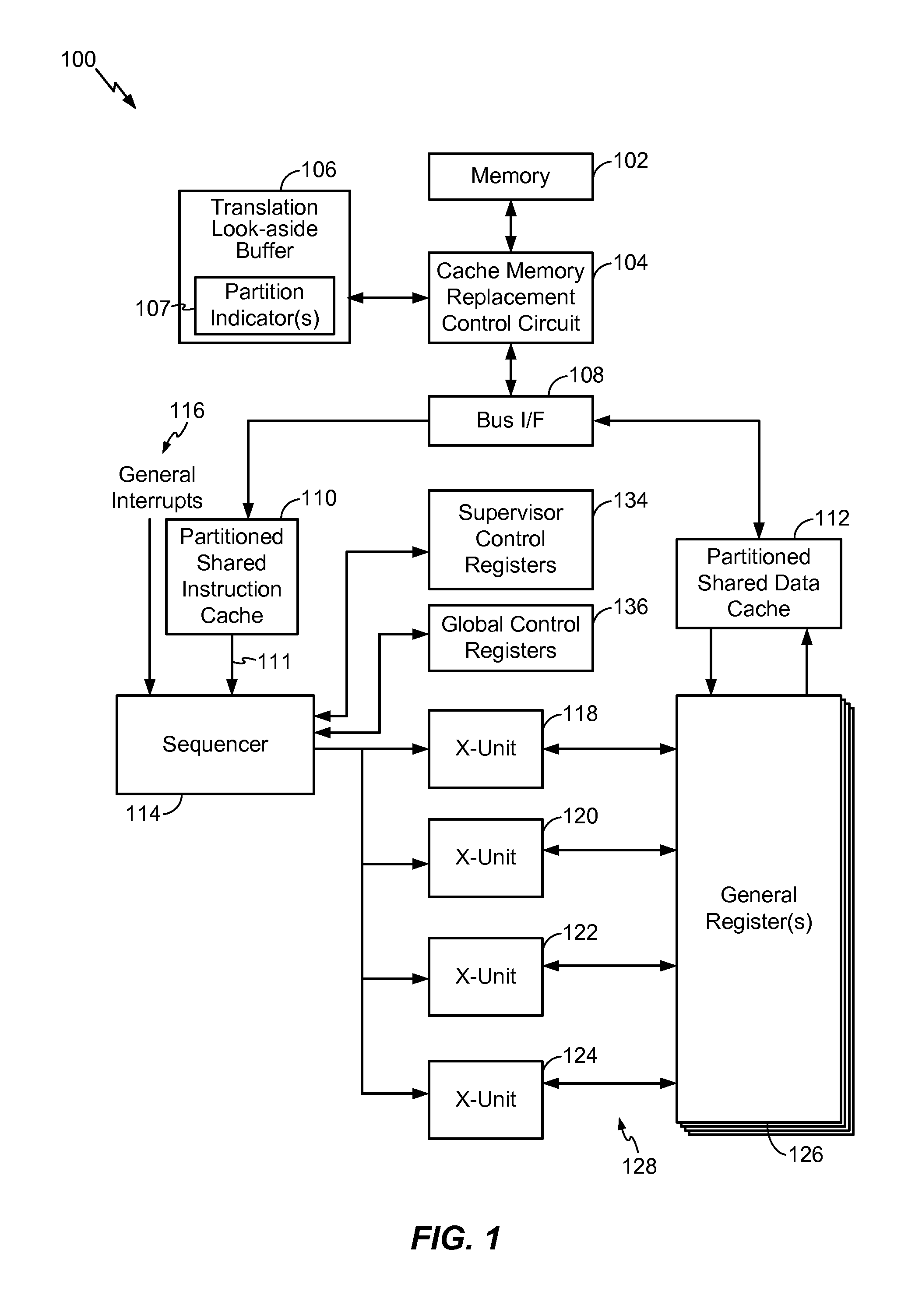 Partitioned Replacement For Cache Memory