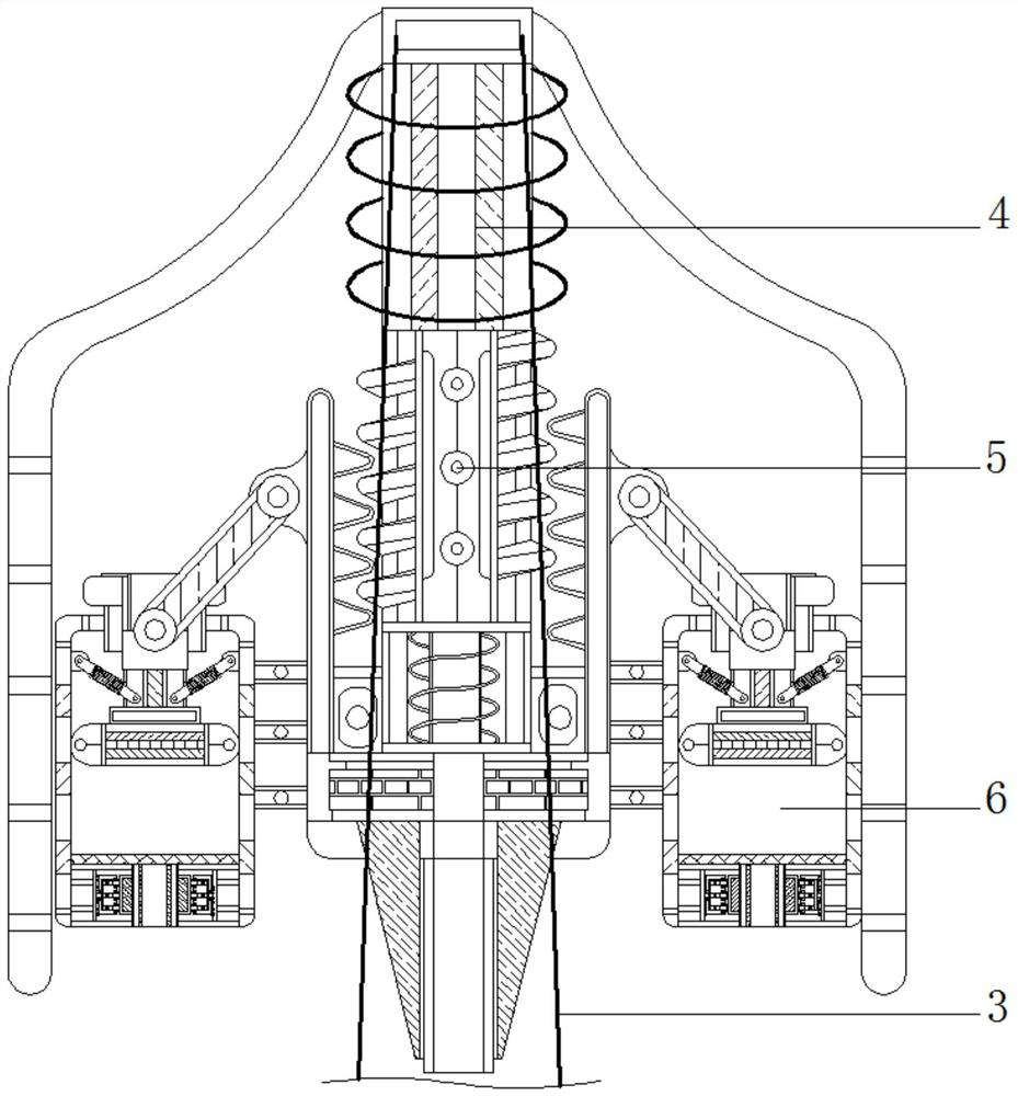 Auxiliary equipment for automatically punching holes at equal intervals and recycling waste materials for leather clothing