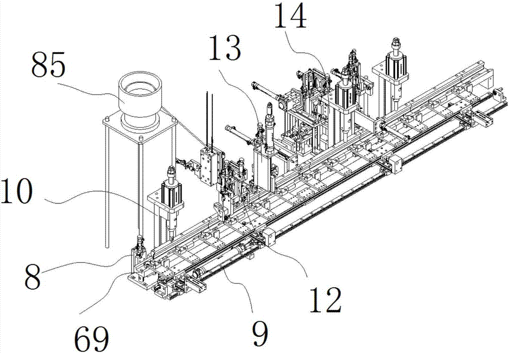 Fuel pump automatic assembly line and operating method thereof