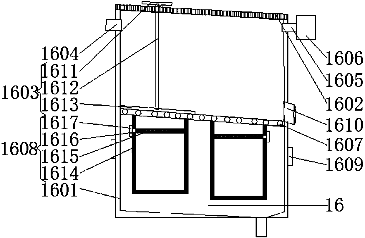 Filtering and crystallizing device for chemical product processing