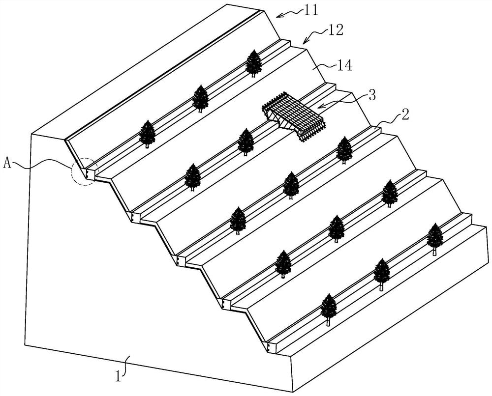 Landform treatment method based on waste stone mine