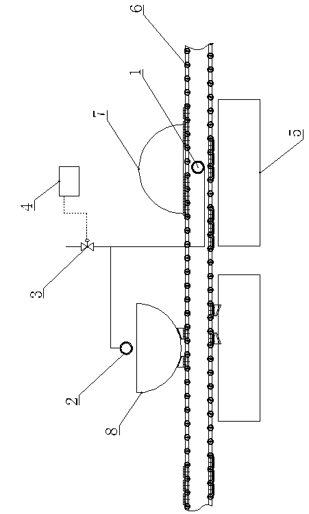 Concrete pipe pile demoulding oil spraying device