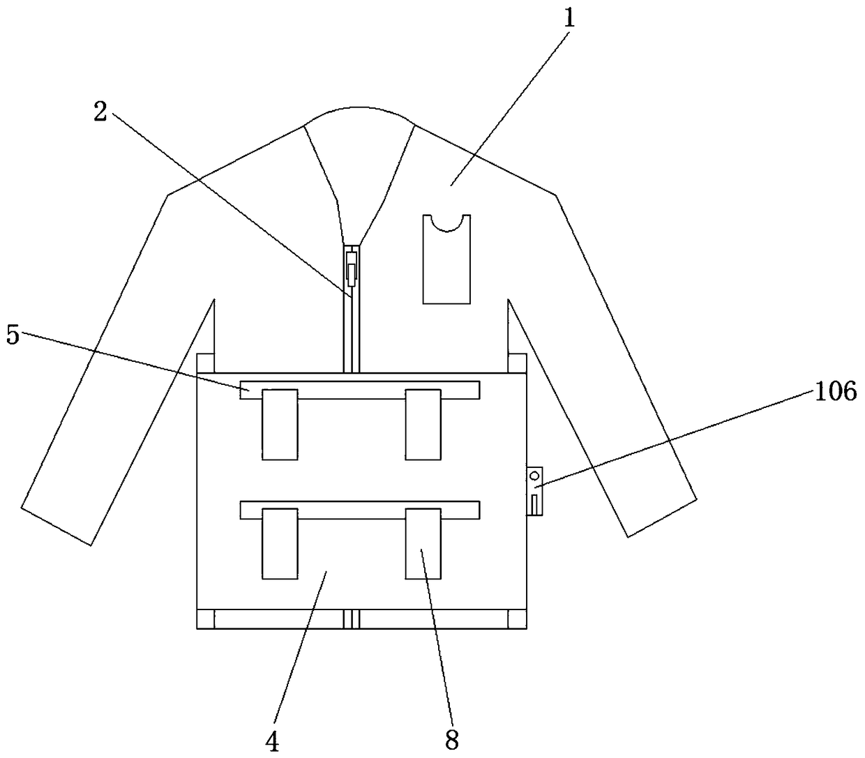 Special patient garment with protection function for burn department