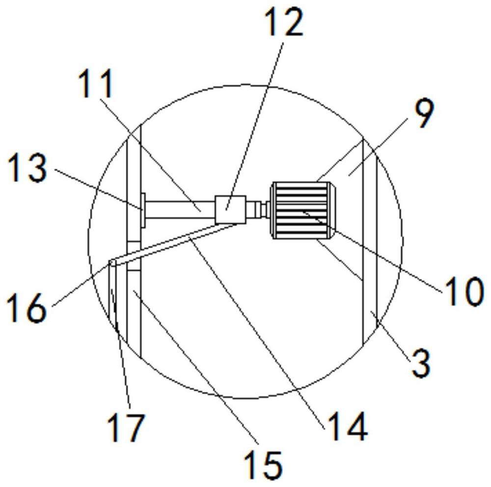 A stirring device for multi-stage stirring cosmetic raw materials