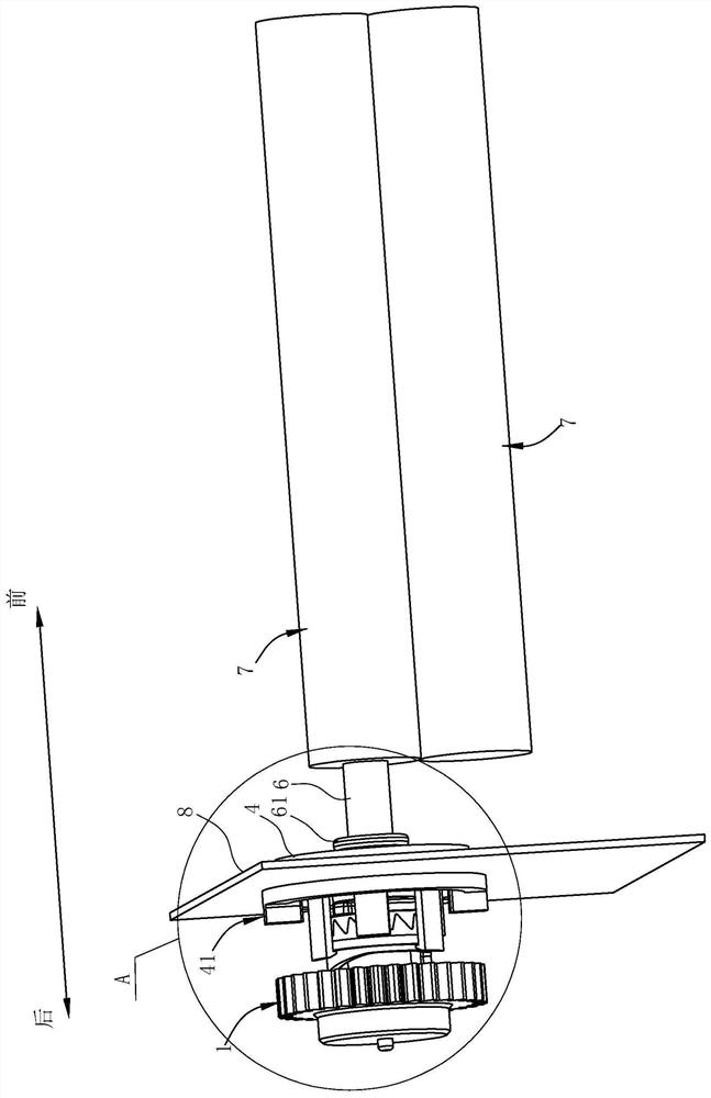 Clutch mechanism and paper feeding structure of printer applying clutch mechanism