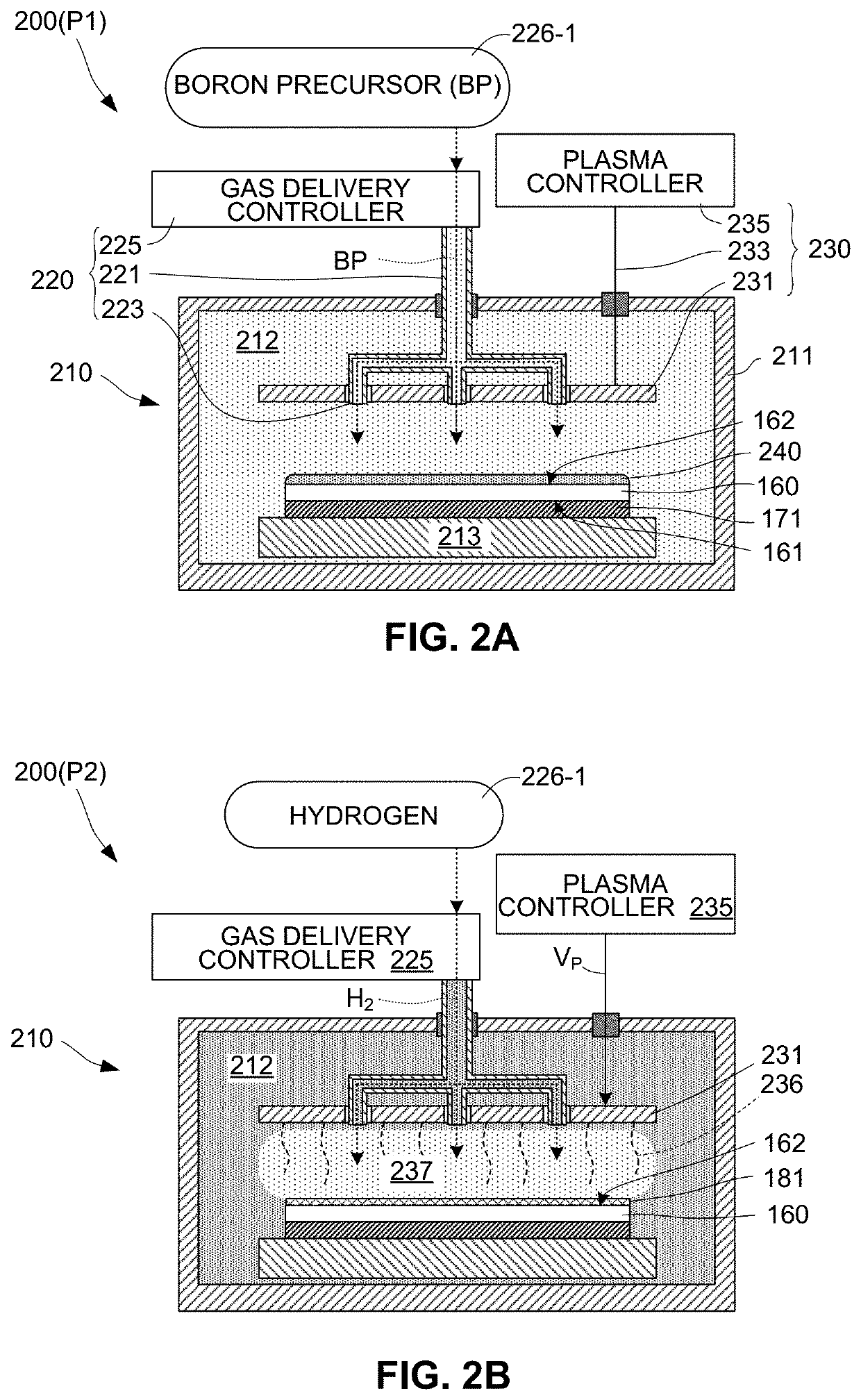 Back-illuminated sensor with boron layer deposited using plasma atomic layer deposition