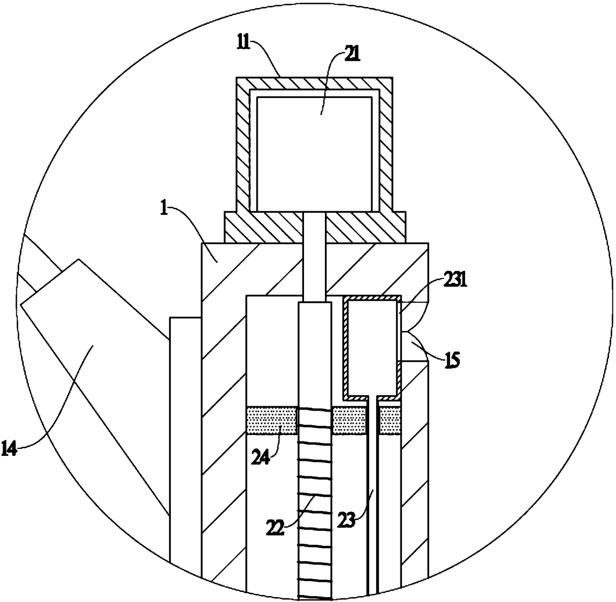 Enhancing perfusion device for needle knife mirror